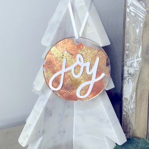 Gold and Copper Leaf Ornament